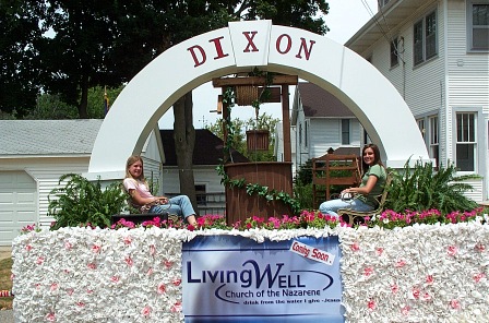 Living Well Float in the Petunia Festival